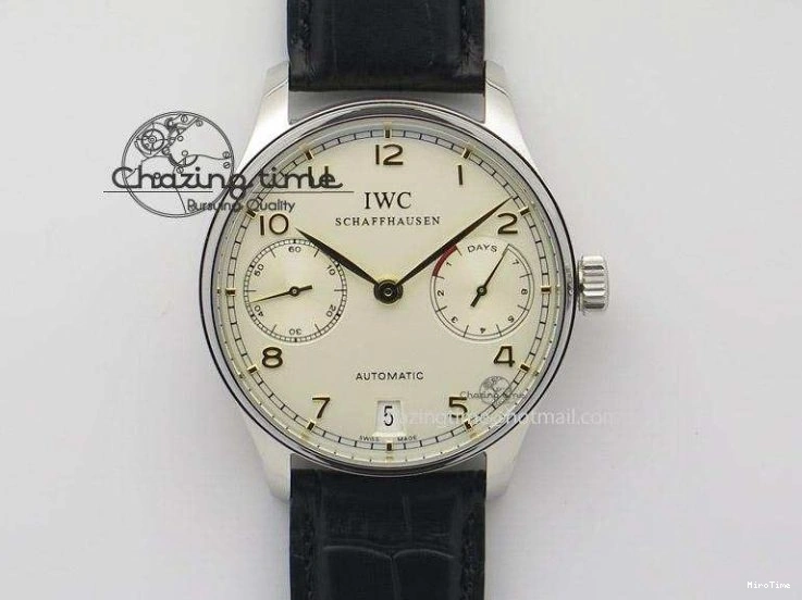 MIROTIME 0204 Portuguese Tourbillon Power Reserve Moonphase SS Black Dial Gold Numbers On Black Leather Strap RelaxedFit 7320